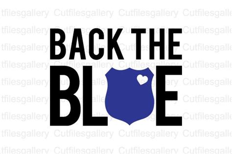Back The Blue Svg Graphic By Cutfilesgallery · Creative Fabrica Svg