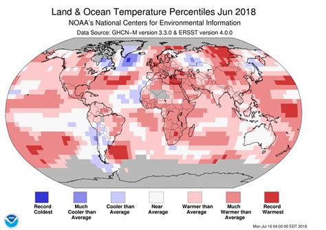 Global Climate Report June National Centers For Environmental Information NCEI