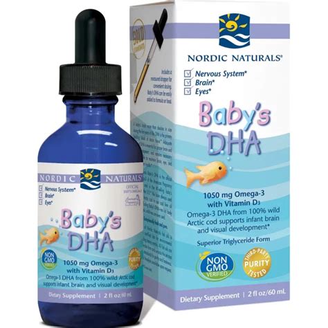 Nordic Naturals Baby Dha 1050mg Omega 3 With Vitamin D3 Made From 100