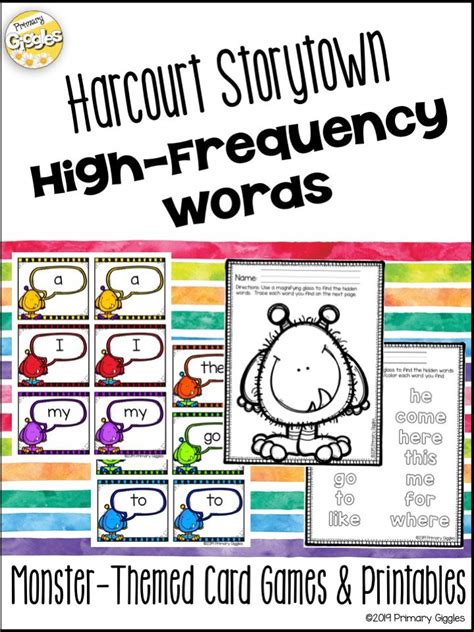 Kindergarten High Frequency And Sight Words Distance Learning High