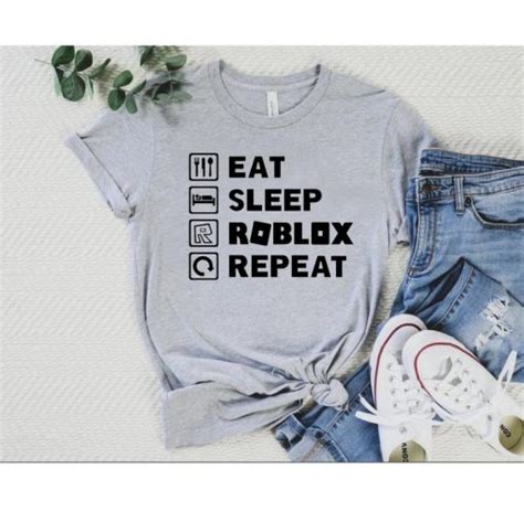 Eat Sleep Roblox Gamer Repeat T Shirt Eat Sleep