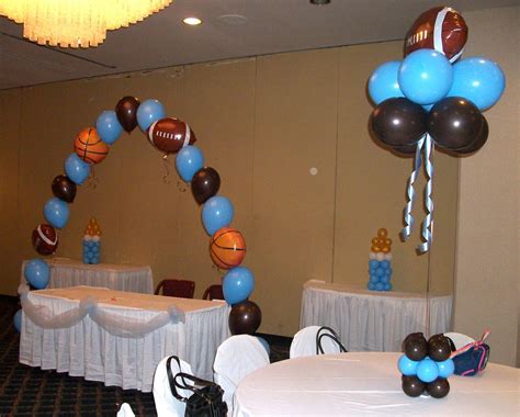 Sports Balloon Decorations Sports Baby Shower Sports Baby Shower