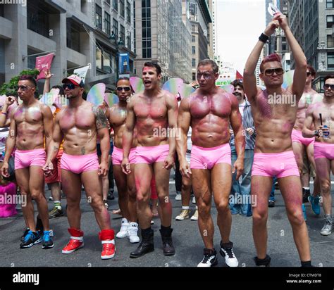 Gay Pride Homosexuellen Parade New York City Party Stockfotografie Alamy
