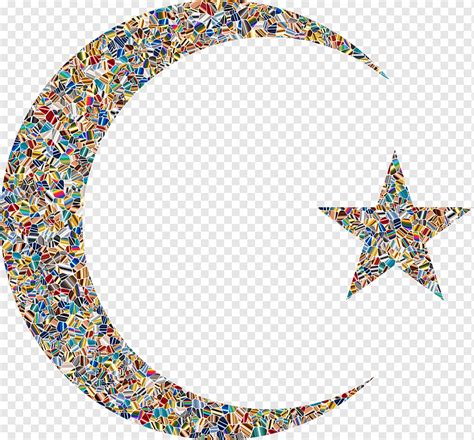 Moon Star And Crescent Eid Symbols Of Islam Symbol Star Png Pngwing