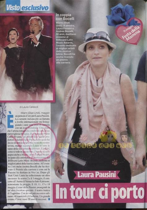 Laura Pausini Su Visto In Tour Ci Porto Tutta La Famiglia Il