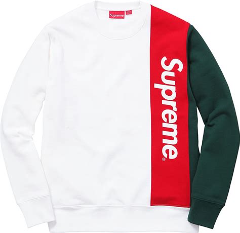 Supreme Panelled Crewneck Supreme Clothing Mens Outfits Clothes