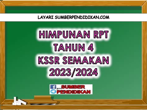 Himpunan RPT 2023 Tahun 4 KSSR Semakan