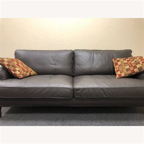 Ikea Leather Sofa Couch Aptdeco