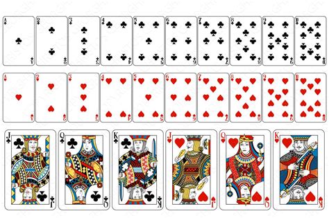 Playing Cards Complete Original Deck Illustrations ~ Creative Market
