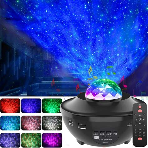 Galaxy Star Night Lamp Led Starry Night Light Ocean Wave Projector With
