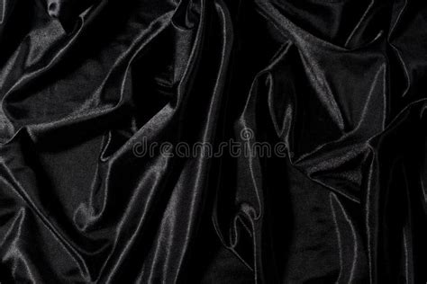 Black Satin Stock Photo Image Of Background Crumpled 28933024