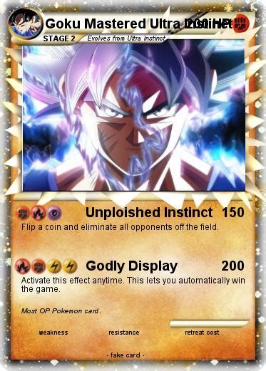 Pokémon Goku Mastered Ultra Instinct Unploished Instinct My Pokemon