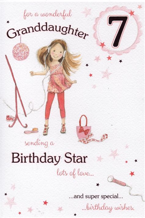 Granddaughter 10th Birthday Card Age 10 ~ Makeup Design Quality Card