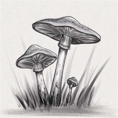 Mushroom Drawing