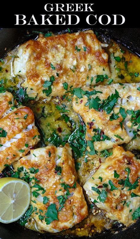 Delicious, moist and tender baked cod is topped with a lemony, buttery topping that doesn't overpower the delicate fish. Mediterranean Baked Cod Recipe with Lemon and Garlic ...