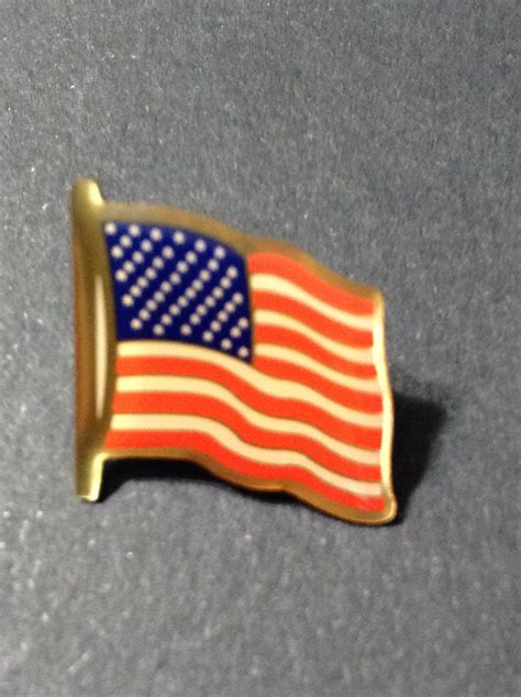 American Flag Clutch Pin Hat Pin Lapel Pin Hard Enameled Etsy
