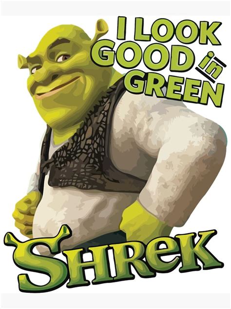 Sexy Shrek Shrek Meme Face Shrek Wazowski Photographic Print For