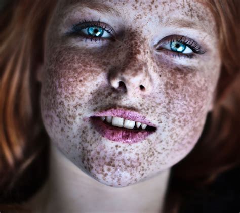 Freckles And Blue Eyes Mobile Wallpaper Red Hair Freckles Red Hair