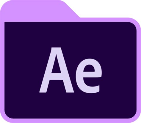 Adobe After Effects Folder Icon In Adobe Folders Pack 2020