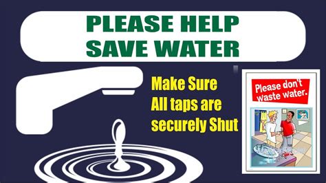 Save Water Safety Signs I Safety Signs Poster I Save Water Poster I