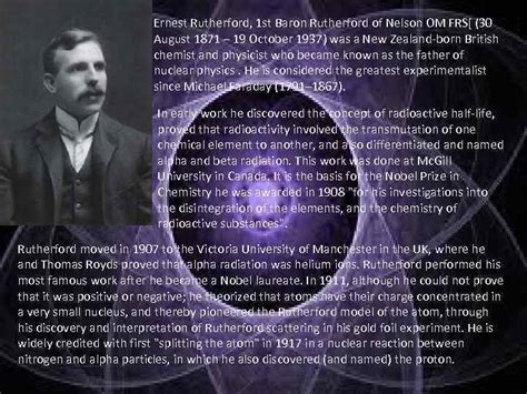 Ernest Rutherford Father Of Nuclear Physics Ernest