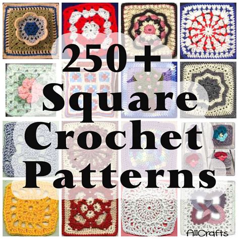 250 Free Crochet Square Patterns Allcrafts Free Crafts Update