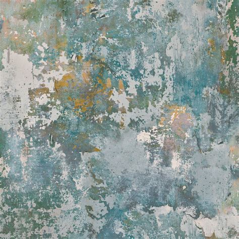 GoodHome Nivosa Teal Coloured concrete Textured Wallpaper | Departments ...