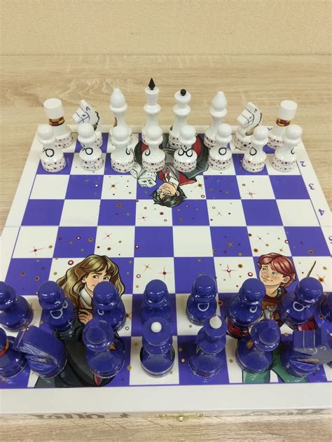 Harry Potter Themed Chess Set Etsy