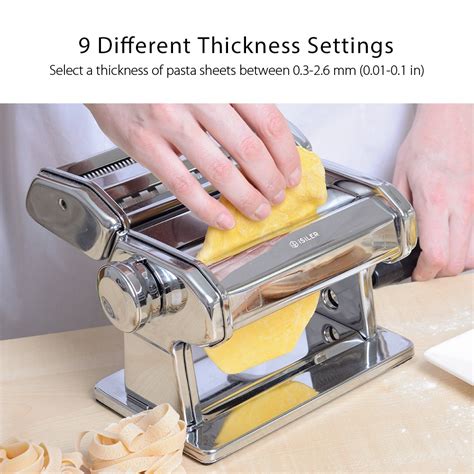 Buy Pasta Machine Isiler 150 Roller Pasta Maker 9 Adjustable