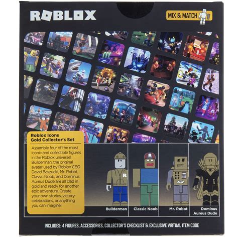 Roblox Action Collection 15th Anniversary Roblox Icons Gold Collector