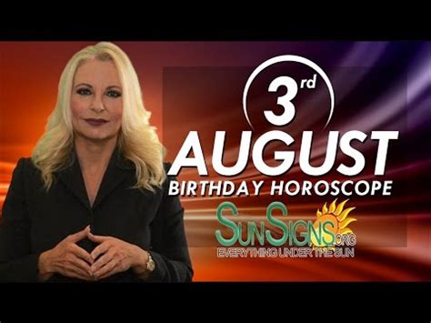 Maybe you would like to learn more about one of these? August 3rd Zodiac Horoscope Birthday Personality - Leo ...