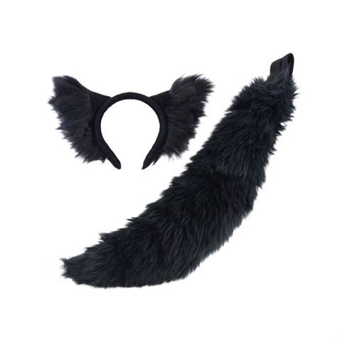 Pawstar Mini Wolf Ear And Tail Set Furry Cosplay Halloween Costume Cat