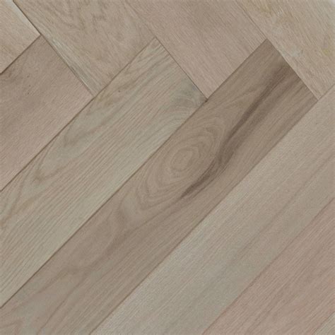 Herringbone White Oak Athena Smooth Vintage Hardwood Flooring And