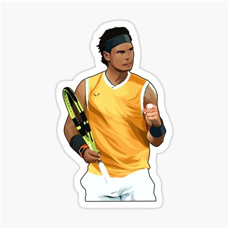 Rafael Rf Nadal React Scores Sticker By Newyorklegend5 Redbubble