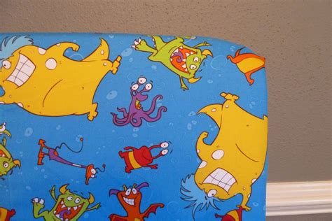 Boogie Monster Crib Sheet Fitted Toddler Sheet Blue Fitted Toddler