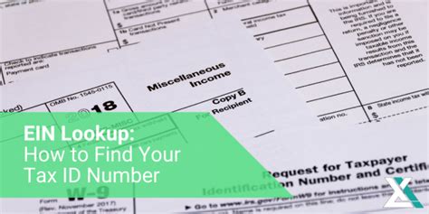Locate Federal Tax Identification Number