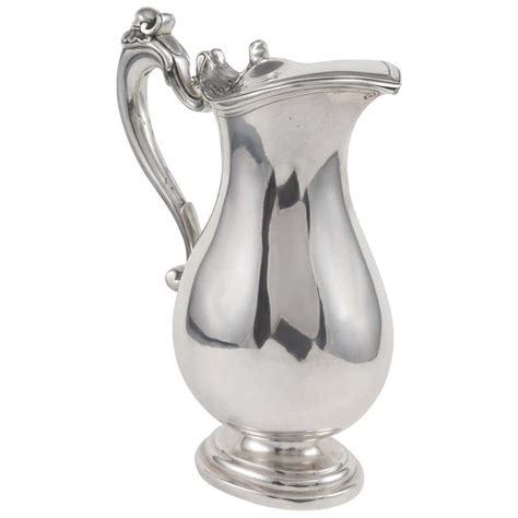 Silver Pitcher Or Jar Madrid Spain 1790 With Hallmarks At 1stdibs