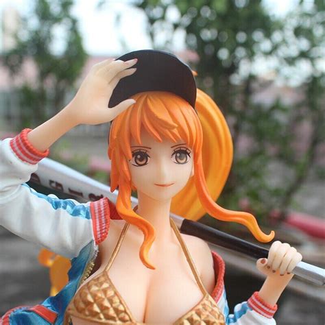 hot anime one piece sexy nami statue figurine nami baseball girl figure ebay