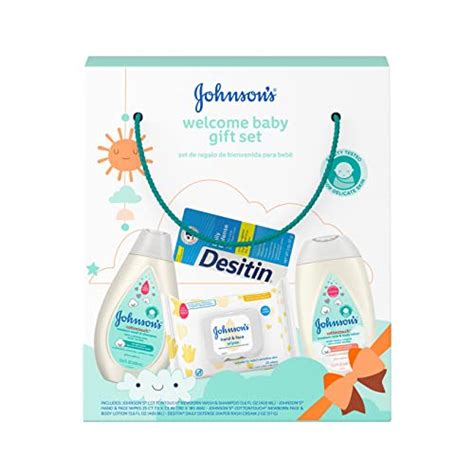 Johnsons Baby Welcome Baby T Set Newborn Skincare Set With Baby