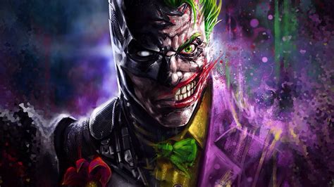 3840x2160 Batman Joker Art 4k Hd 4k Wallpapers Images Backgrounds