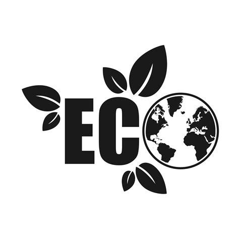 Eco Friendly Icon With Leaves And Globe 3696804 Vector Art At Vecteezy