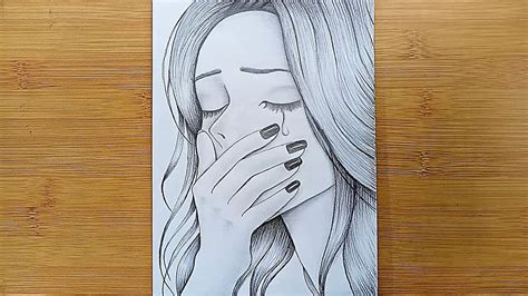 Newest For Pencil Drawing Depressing Alone Girl Sketch Mindy P Garza
