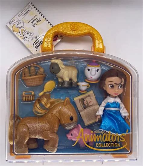 Disney Animators Collection Belle Beauty And Beast Mini Doll Playset