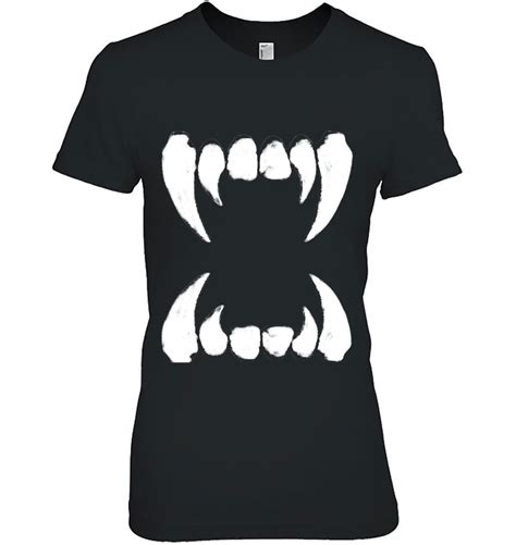 Alternative Clothes Aesthetic Goth Women Vampire Teeth Tee Teecoolprint