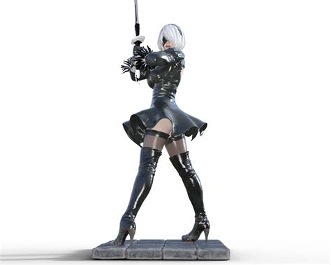 Stl File Nier Automata 2b Yorha Standing 🟪・3d Printable Model To Download・cults