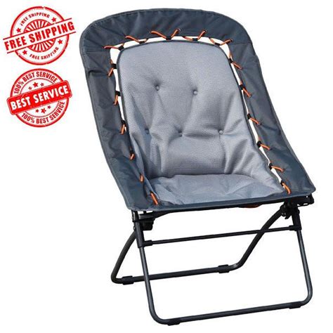Product title 32 bunjo bungee chair, available in multiple colors average rating: Folding Bungee Cord Chair Outdoor Camping Oversize Large Seat Patio Hiking BEST #NorthwestTerritory