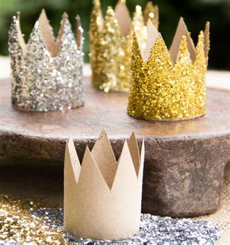 Toilet Paper Roll Craft Crown Birthday Parties Glitter Party Baby