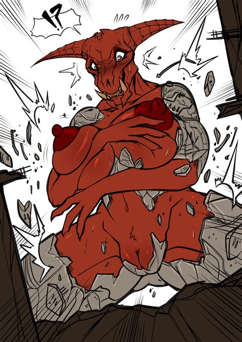 Rule 34 1girls Abs Dark Skinned Female Demon Demon Girl Doom Female Giantess Huge Breasts Icon