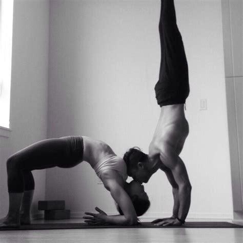 Black And White Yoga Couple Couples Yoga Poses Acro Yoga Poses Yoga