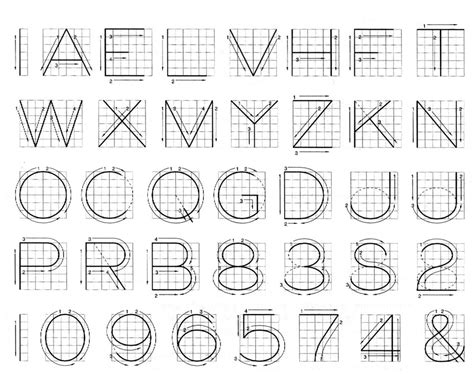Technical Drawing Font At Explore Collection Of